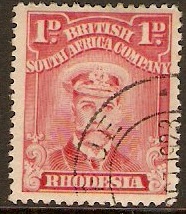 Rhodesia 1913 1d Red. SG193.