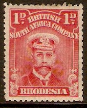 Rhodesia 1913 1d Red. SG193.