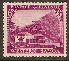 Samoa 1935 6d Bright magenta. SG185.