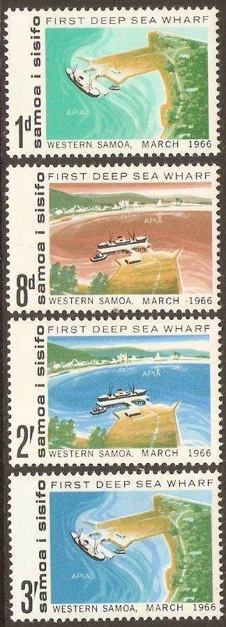 Samoa 1966 Harbour Opening Stamps Set. SG265-SG268.