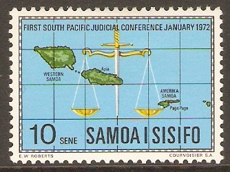 Samoa 1972 Judicial Conference Stamp. SG377.