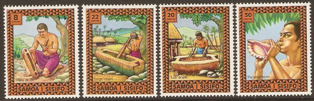 Samoa 1975 Musical Instruments Set. SG450-SG453.
