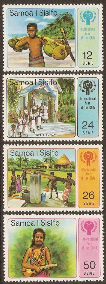 Samoa 1979 Year of the Child Stamps Set. SG536-SG539.