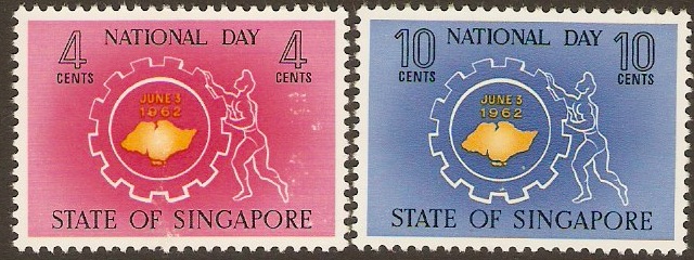 Singapore 1962 National Day Set. SG78-SG79.