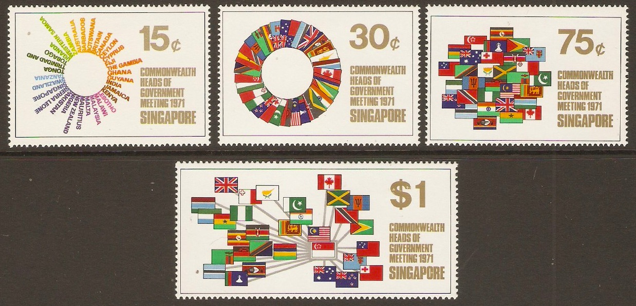 Singapore 1971 Commonwealth Meeting Set. SG146-SG149.