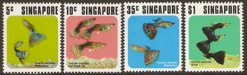 Singapore 1974 Fish Set. SG229-SG232.