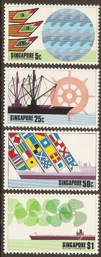 Singapore 1975 Ports Association Set. SG249-SG252.