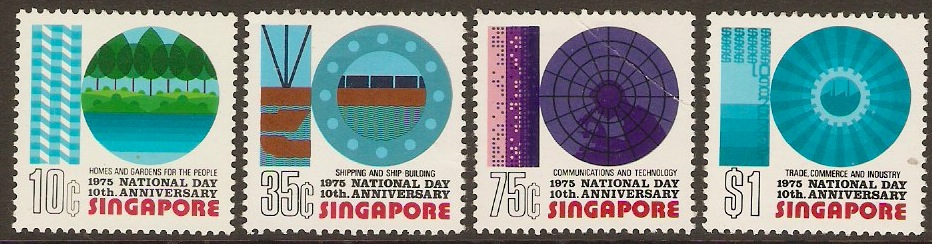 Singapore 1975 National Day Set. SG256-SG259.