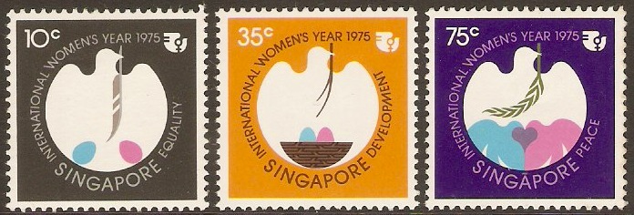 Singapore 1975 Womens Year Set. SG264-SG266.