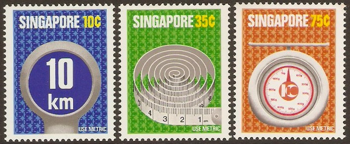 Singapore 1979 Metrication Set. SG343-SG345.