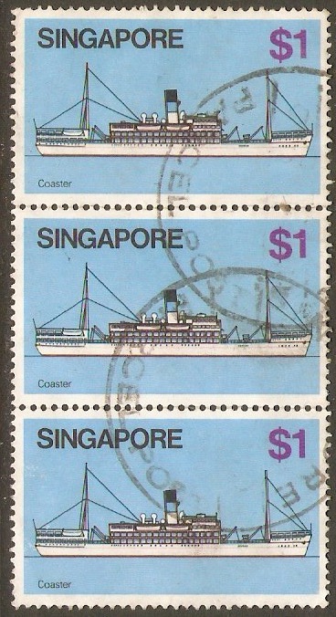 Singapore 1980 $1 Ships series. SG373.