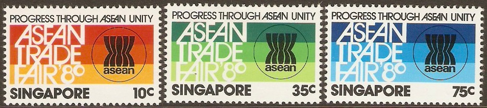 Singapore 1980 ASEAN Trade Fair Set. SG389-SG391.
