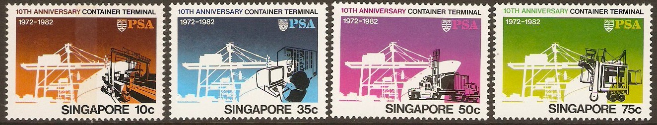 Singapore 1982 Container Terminal Set. SG431-SG434.