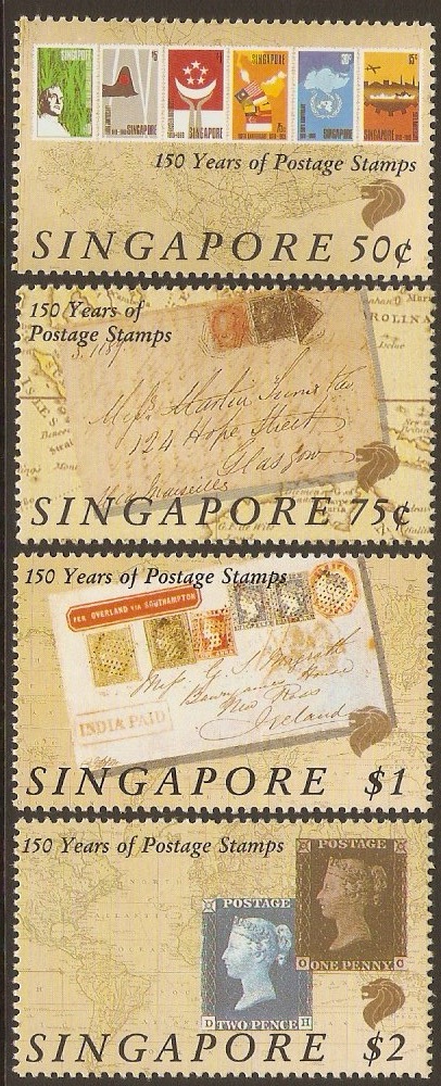 Singapore 1990 Penny Black Anniversary Set. SG619-SG622.