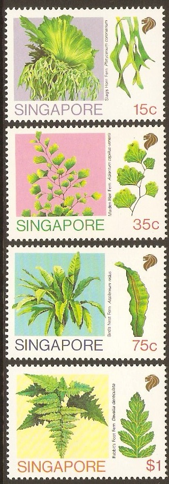 Singapore 1990 Ferns Set. SG641-SG644.
