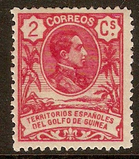 Spanish Guinea 1909 2c Rosine. SG102.