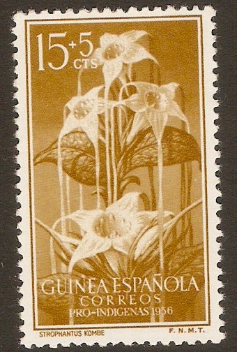 Spanish Guinea 1956 15c +5c Native Welfare series. SG412.