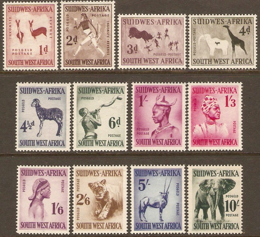 South West Africa 1954 Culture and wildlife set SG154-SG165.