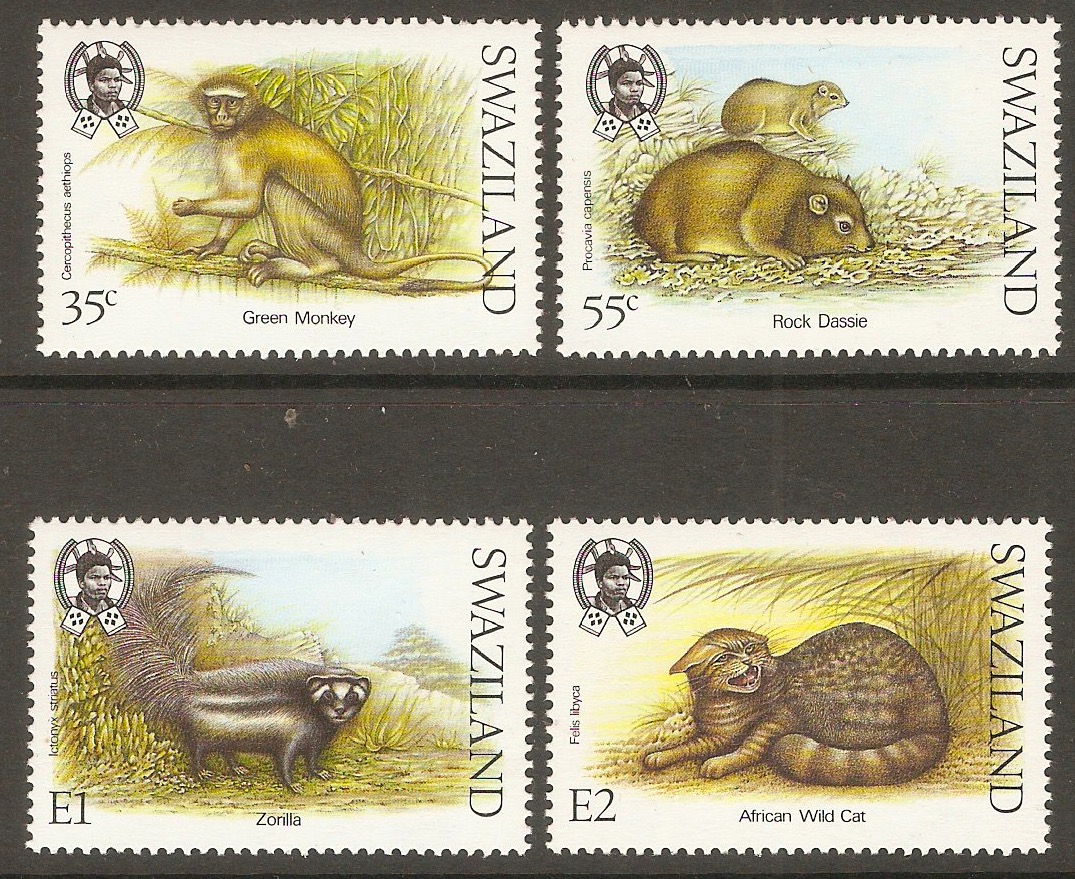 Swaziland 1989 Small Mammals set. SG549-SG552.