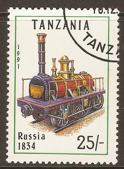 Tanzania 1991 25s Locomotives series. SG1084.