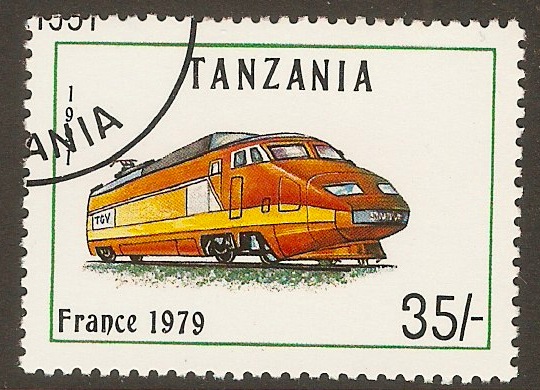 Tanzania 1991 35s Locomotives series. SG1085.
