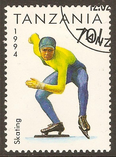 Tanzania 1994 70s Winter Olympics series - Speed skating. SG1739