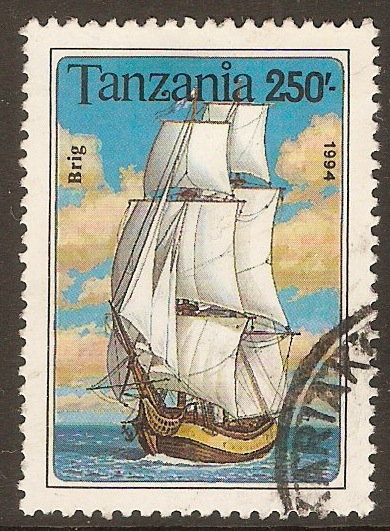 Tanzania 1994 250s Sailing Ships series - Brig. SG1797.