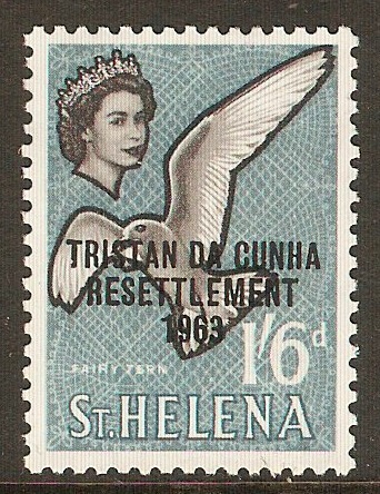 Tristan da Cunha 1963 1s.6d Resettlement Series. SG64.