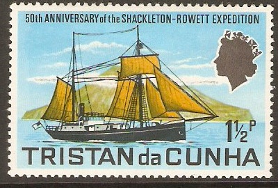 Tristan da Cunha 1971 1p Expedition Anniversary Series. SG149.