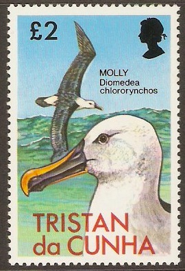Tristan da Cunha 1977 2 Birds Series Stamp. SG231.