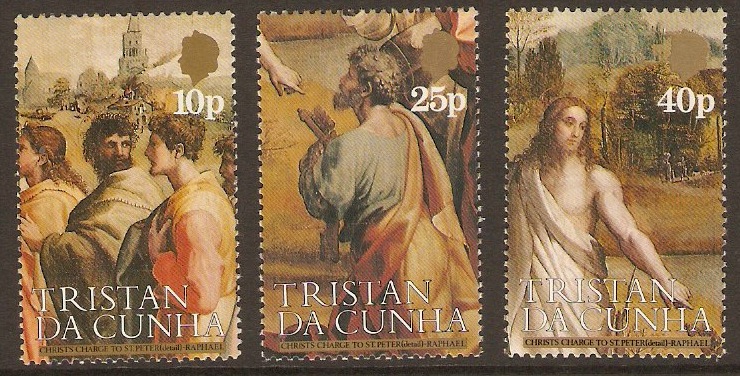 Tristan da Cunha 1983 Raphael Anniversary Stamps Set. SG361-SG36