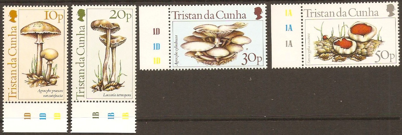 Tristan da Cunha 1984 Fungi Stamps Set. SG369-SG372.
