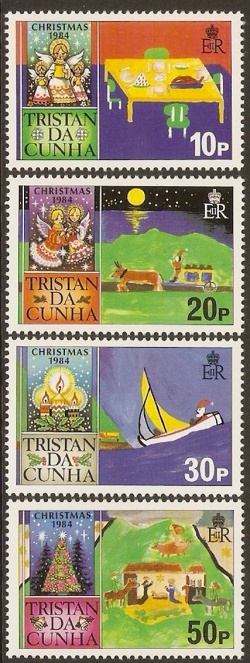 Tristan da Cunha 1984 Christmas Stamps Set. SG382-SG385.