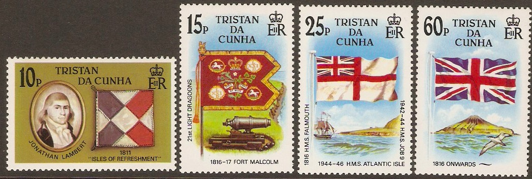 Tristan da Cunha 1985 Flags Stamps Set. SG395-SG398.