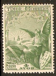Timor 1898 4a Yellow-green. SG61.