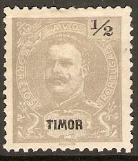 Timor 1898 ½a Pale grey. SG68.
