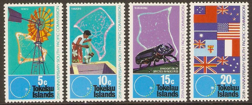 Tokelau Islands 1972 SP Commission Anniversary. SG33-SG36.