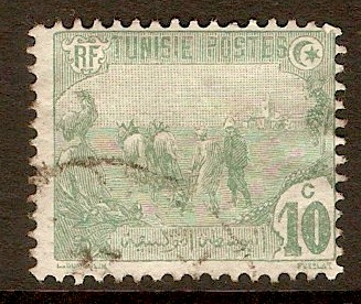 Tunisia 1920 10c Green. SG73.