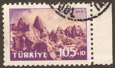 Turkey 1959 105k + 5k Orange and violet. SG1885.