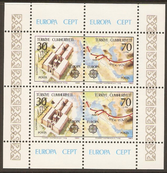 Turkey 1982 Europa Stamps Sheet. SGMS2779.