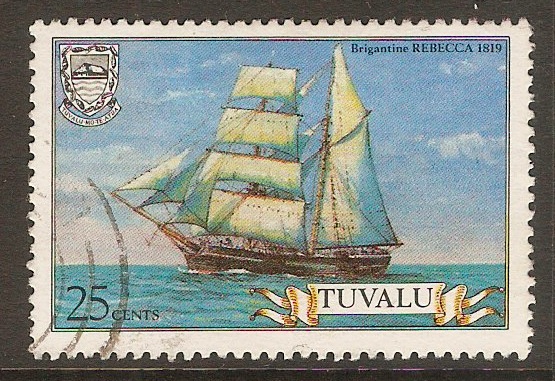 Tuvalu 1981 25c Ships 1st. Series. SG163.