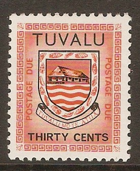 Tuvalu 1981 30c Postage Due. SGD6.