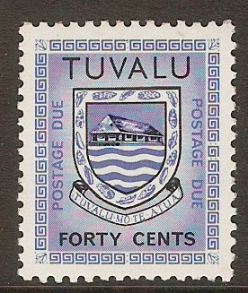 Tuvalu 1981 40c Postage Due. SGD7.