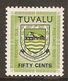 Tuvalu 1981 50c Postage Due. SGD8.