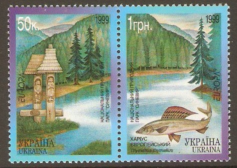 Ukraine 1999 Europa Stamps Set. SG262-SG263.