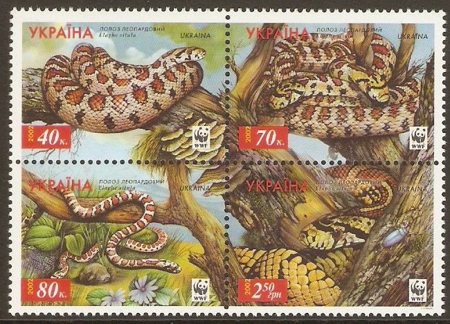 Ukraine 2002 Endangered Species Set. SG435-SG438.