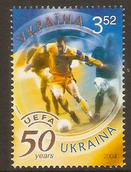 Ukraine 2004 3h.52 UEFA Anniversary Stamp. SG540.