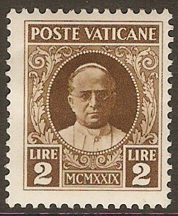 Vatican City 1929 2l Sepia. SG10