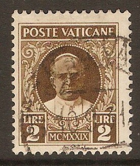 Vatican City 1929 2l Sepia. SG10.