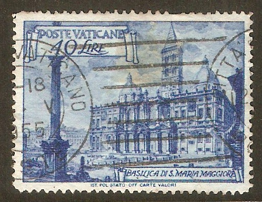 Vatican City 1949 40l Blue. SG147A
